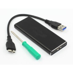 "CoreParts USB30 to mSATA Enclosure – High-Speed Data Transfer & Durable Design (MSACSC/USB3.0)"
